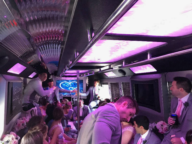 inside party bus