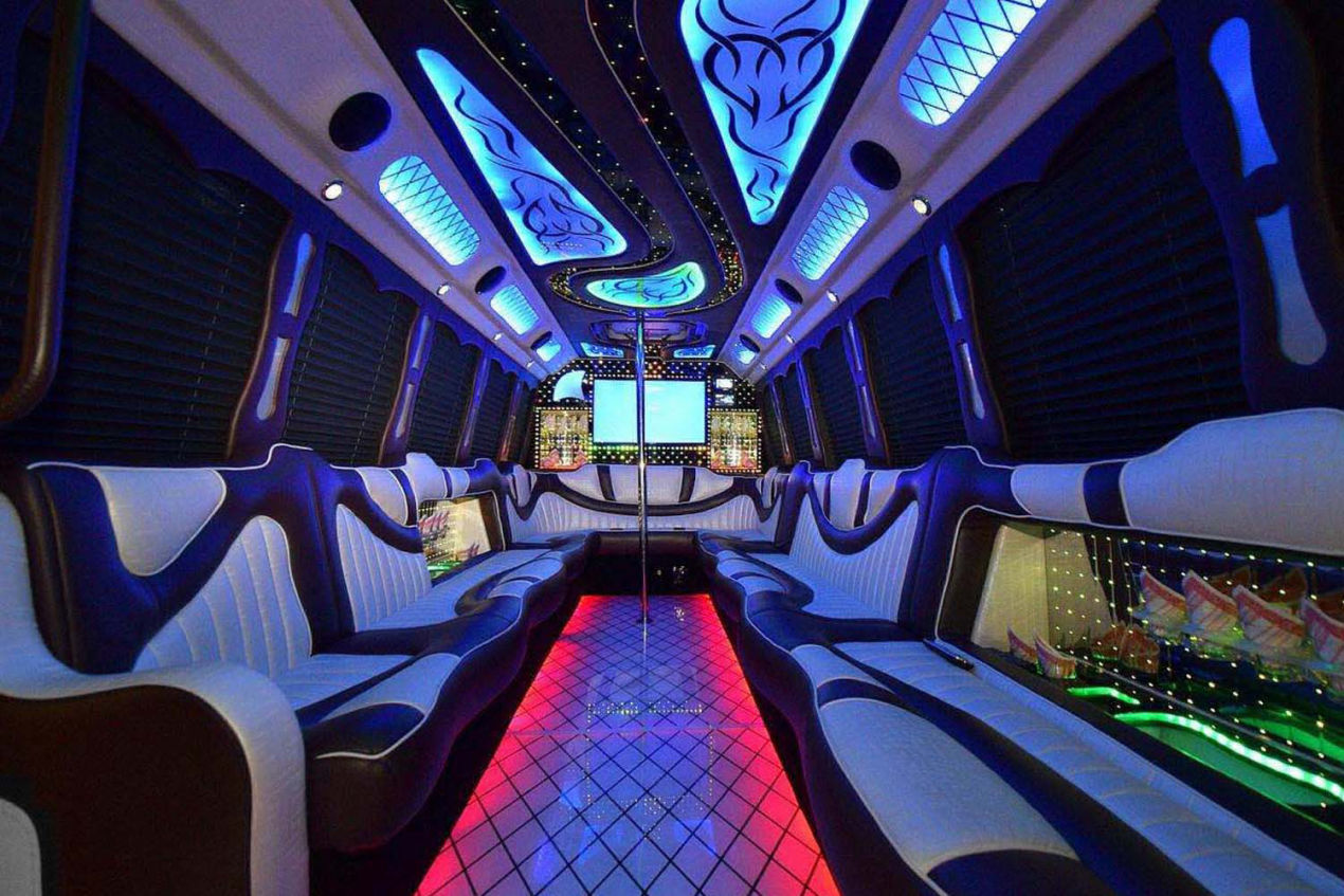 22 passenger inside bus